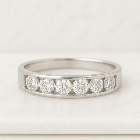 Lab Grown Diamond Engagement Ring 4MM Round CVD Diamond Ring 14K Yellow White Rose Gold Birthday Gift for Her Dainty Wedding Ring