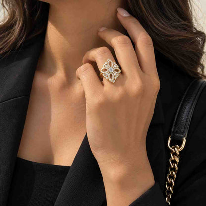 Lab Grown Diamond Engagement Ring Round Brilliant Ring Genuine Diamond Anniversary Ring Round Distance Lab Diamond Wedding Ring Brilliant