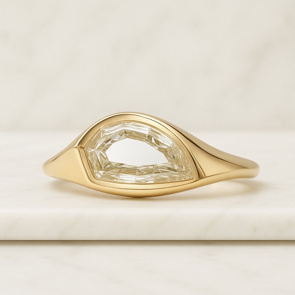 Lab Grown Diamond Engagement Ring Yellow Gold Solitaire Conflict Free Diamond Halo Accent Ring Lab Grown Diamond Prong Set Wedding Ring 14K White Gold Diamond Ring For Love