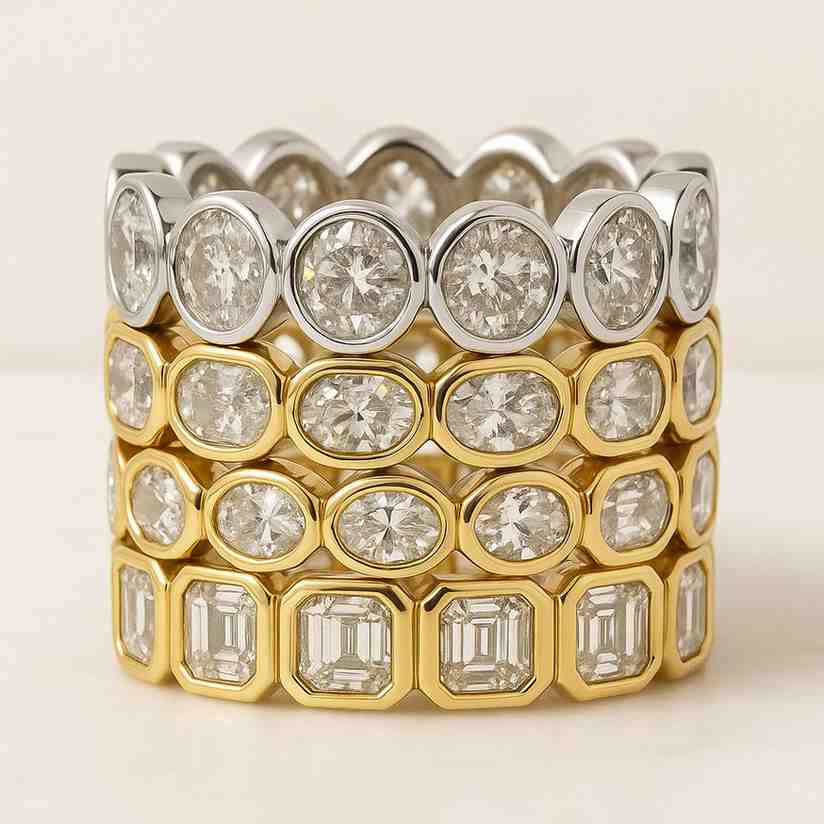 Lab Grown Diamond Eternity Wedding Band 