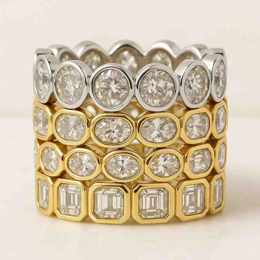 Lab Grown Diamond Eternity Wedding Band 
