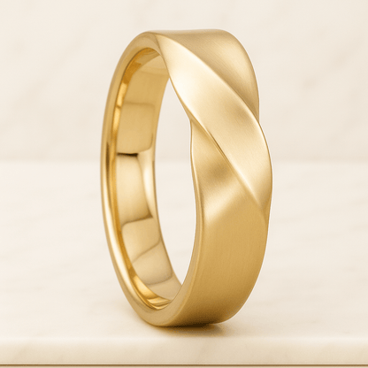 Lab Grown Diamond Half Eternity Band 14K Yellow Gold Multi-Shape Stackable Ring