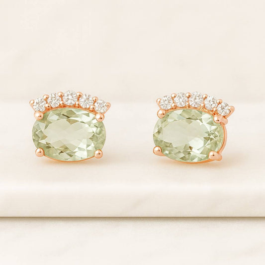 Lab Grown Diamond Halo Stud Earrings