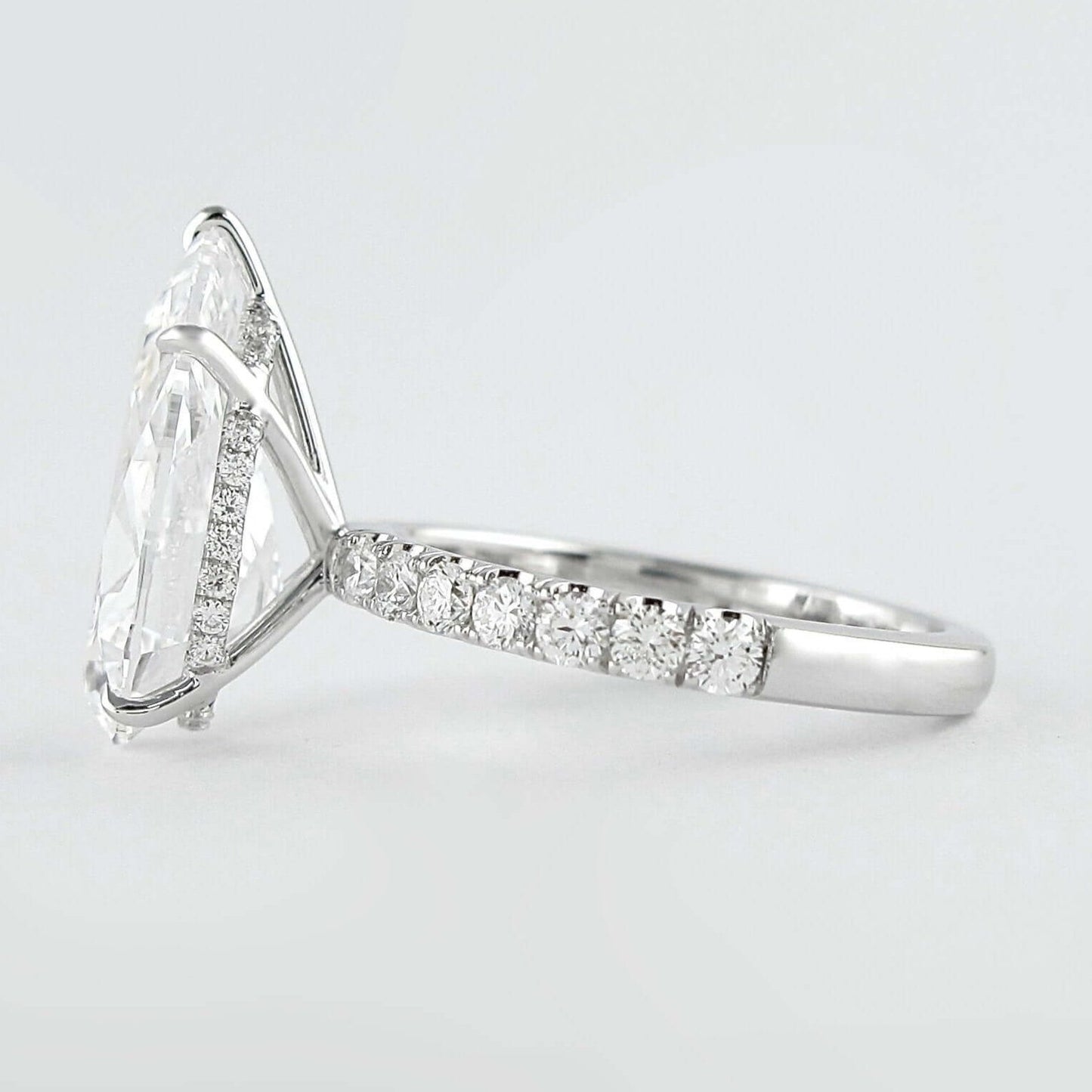 Lab Grown Diamond Hidden Halo Ring