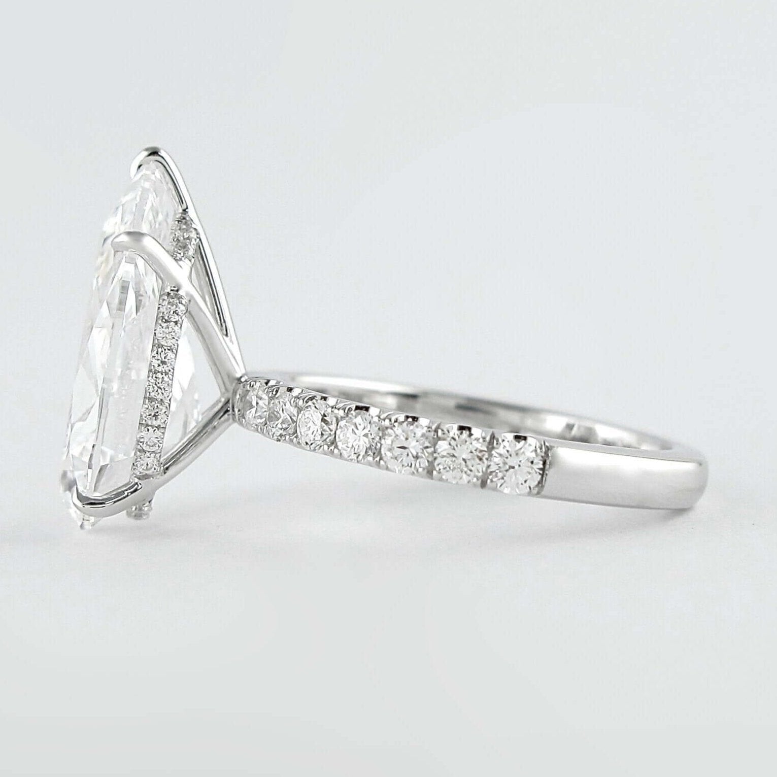 Lab Grown Diamond Hidden Halo Ring