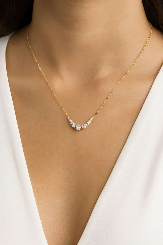 Lab Grown Diamond Necklace Gift For Her