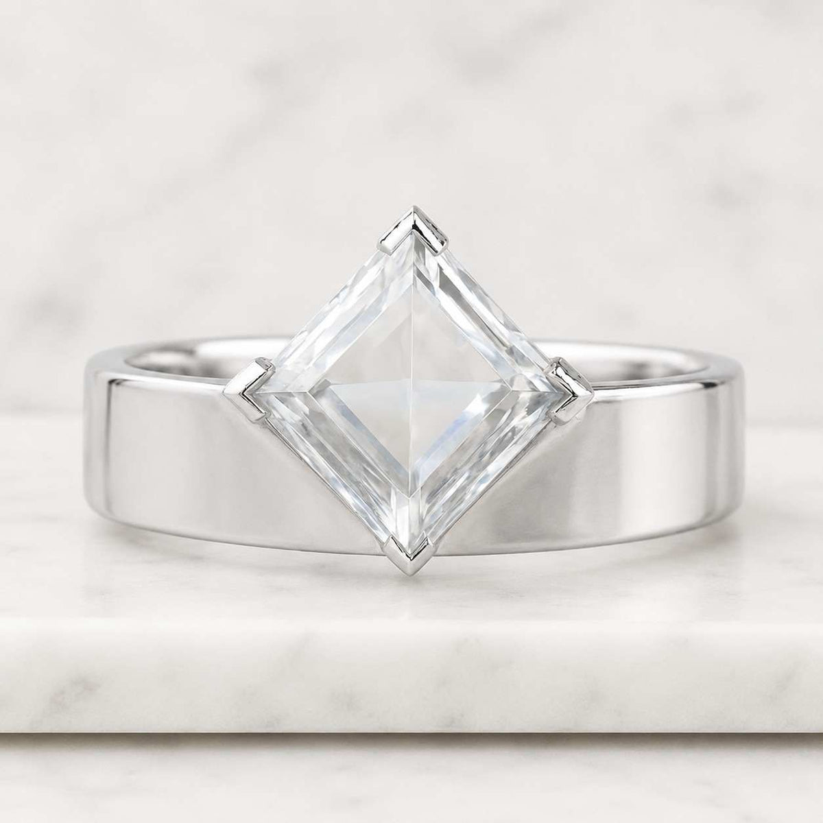 lab grown diamond promise ring solid white/yellow/rose gold ring solitaire ring for anniversary gift 6 prong