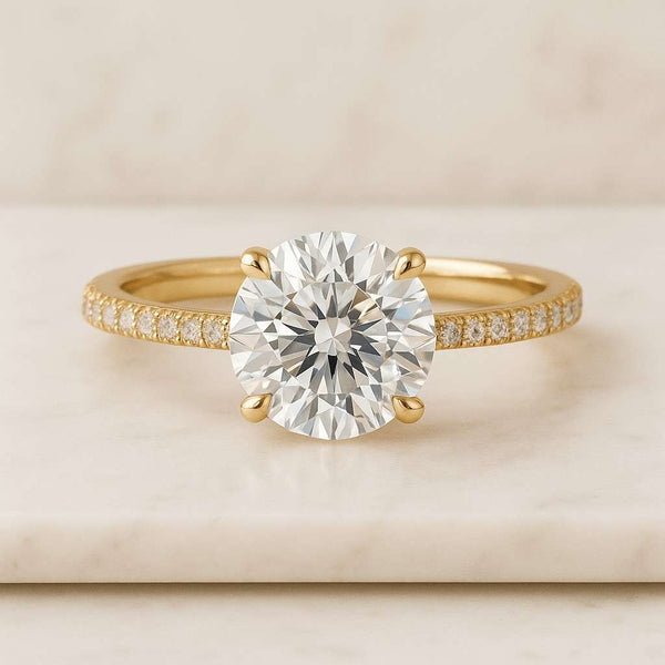 Lab Grown Diamond Ring Diamond Solitaire Ring for Women