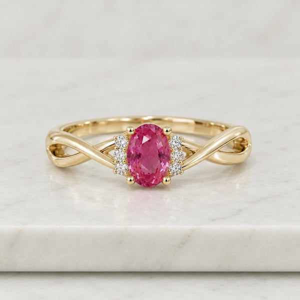 Lab Grown Diamond Ring, Emerald Cut Five Stone Engagement Ring, White Gold Bar Setting, IGI Certified
