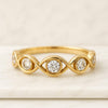 Round Diamond Infinity Twist Wedding Band