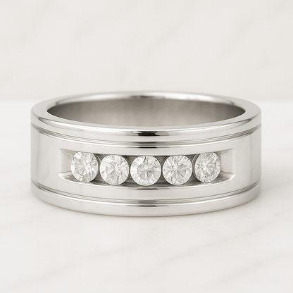 Lab Grown Diamond Ring Round Diamond Engagement Ring Solitaire Wedding Ring for