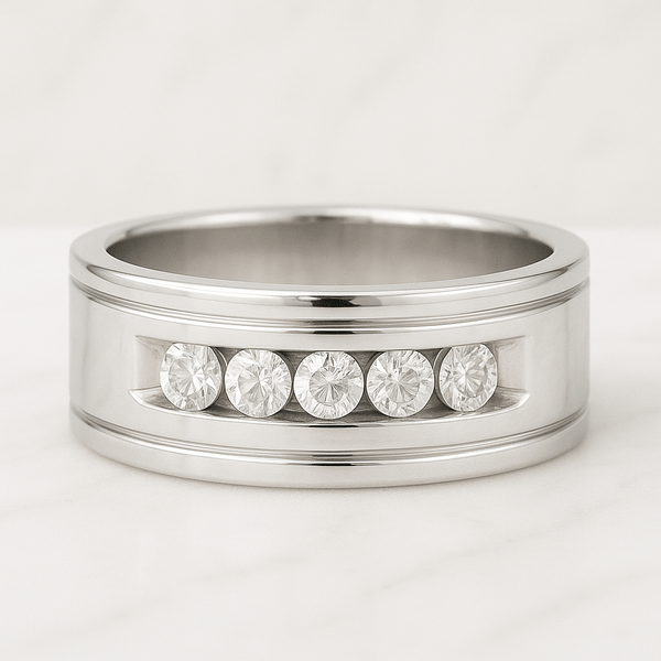 Lab Grown Diamond Ring Round Diamond Engagement Ring Solitaire Wedding Ring for