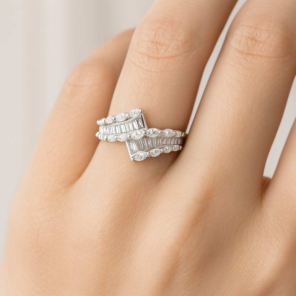 Cushion Cut Lab Grown Diamond Ring Solitaire Hidden Halo Engagement Ring Pave Cathedral Setting Anniversary Ring for