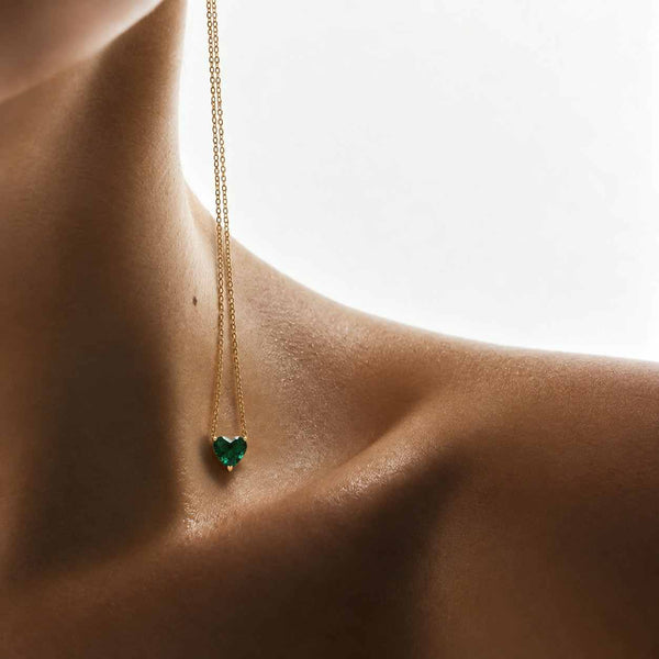 Lab Grown Diamond Solitaire Charms, 14k Solid Gold Jewelry, Heart, Emerald, Marquise Pear, Round, Princess Cut Charm for Necklace, Bracelet
