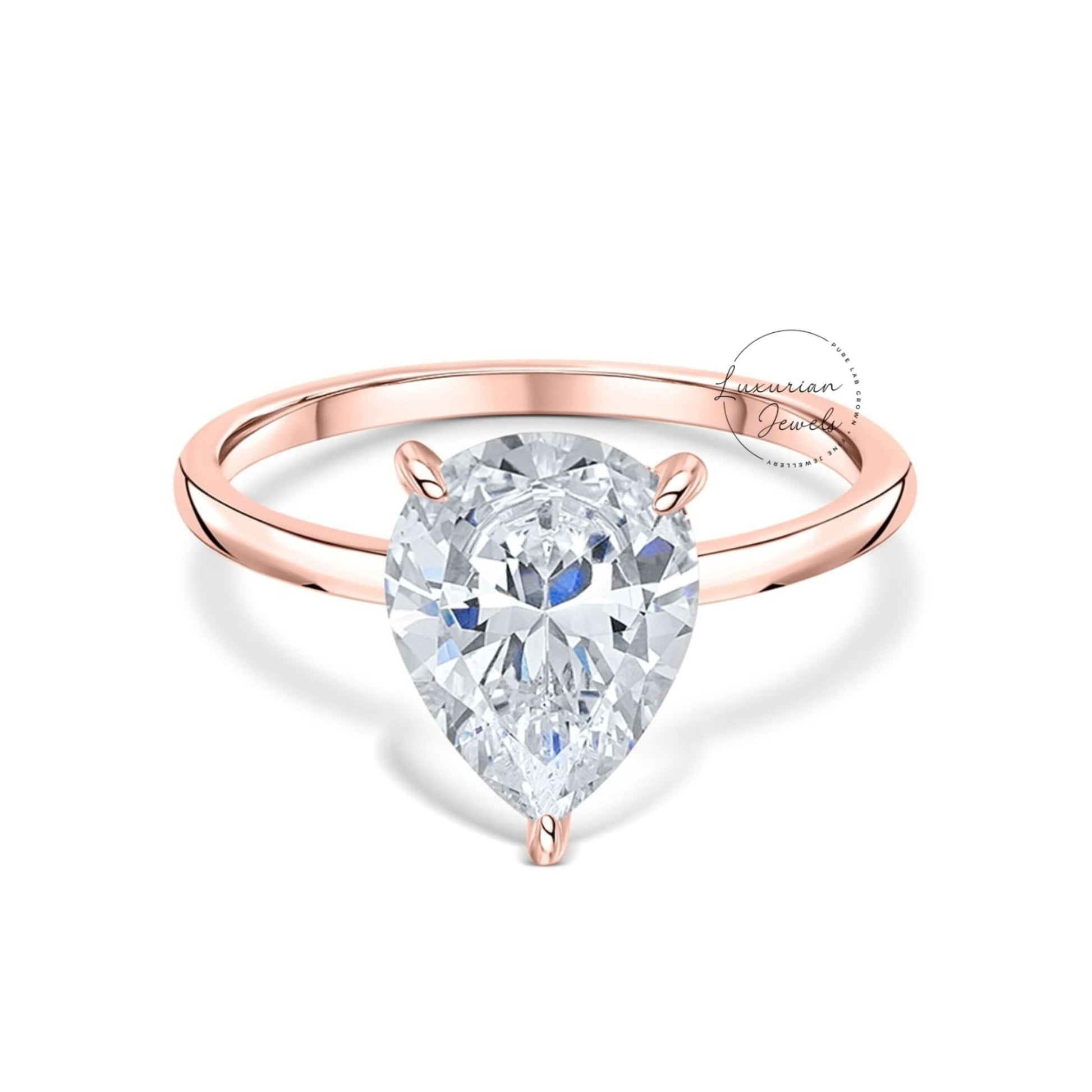 Lab Grown Diamond Solitaire Engagement Ring For Her