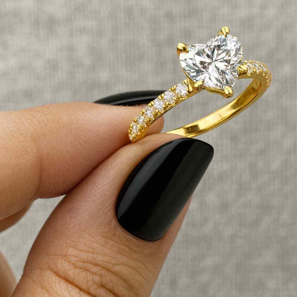 lab grown diamond solitaire with halo ring eco friendly diamond engagement ring