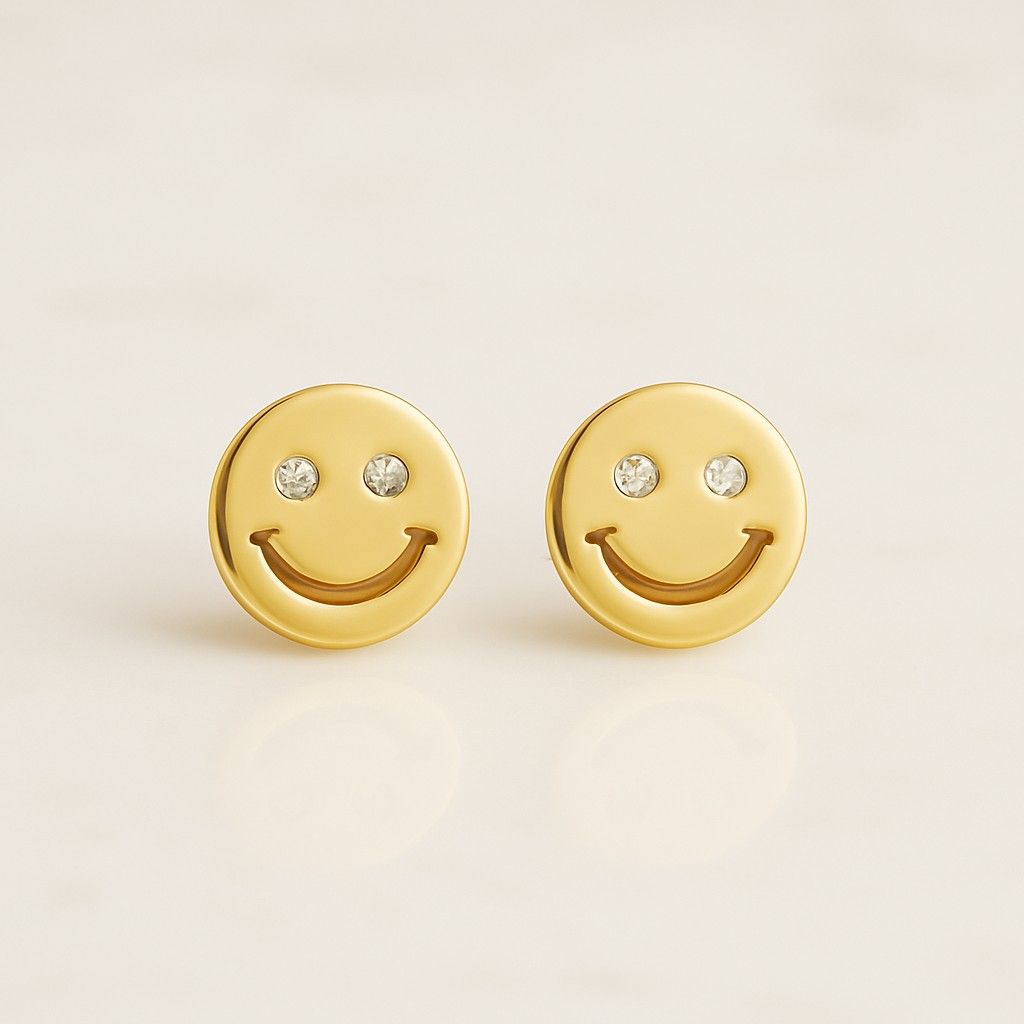 Lab Grown Diamond Stud Earrings 14K Gold Screwback