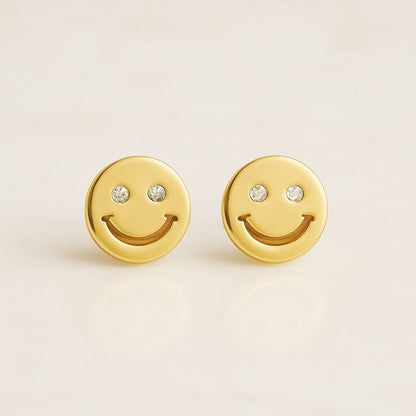 Lab Grown Diamond Stud Earrings 14K Gold Screwback