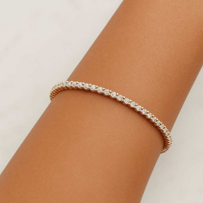 Lab Grown Diamond Tennis Bracelet Round Cut Lab Grown Diamond Tennis Bracelet