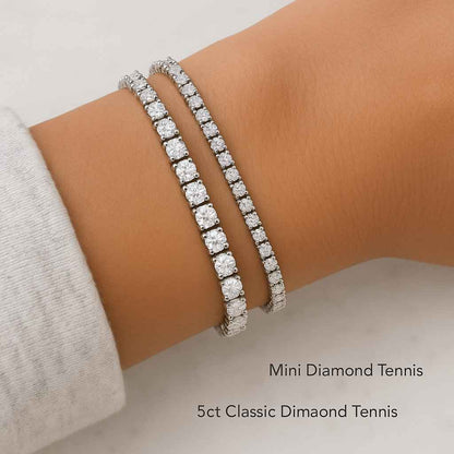 Lab Grown Diamond Tennis Bracelet Round Diamond Wedding Bracelet