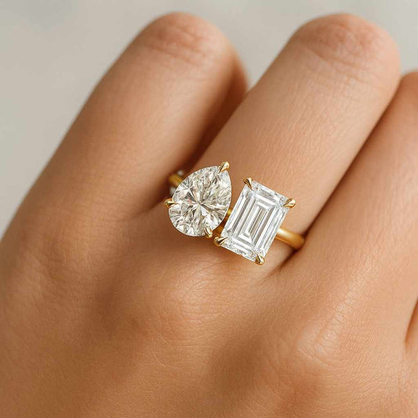 Lab Grown Diamond Toi Et Moi Ring Toi Et Moi Engagement Ring