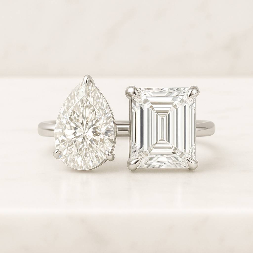 lab grown diamond toi et moi ring toi et moi engagement ring for her
