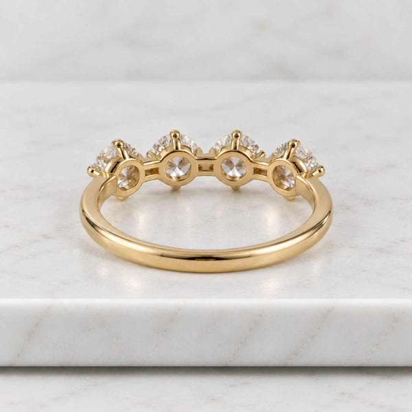 Lab Grown Diamond Wedding Band | 4.50MM Round Brilliant Cut Lab Grown Diamond Band | Eternity Ring | Certified Diamond Ring | Gift for Her
