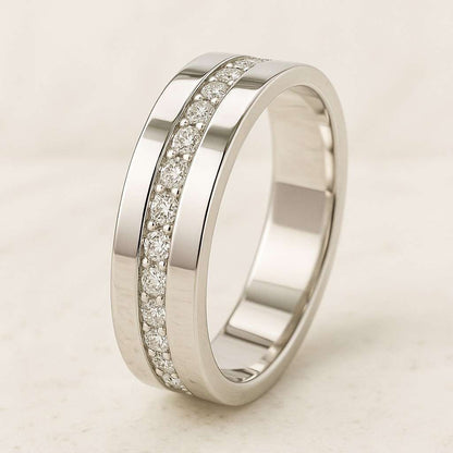 Lab Grown Diamond Wedding Band Anniversary Ring for Her