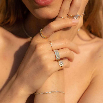 Lab Grown Diamond Wedding Band Marquise Stackable Ring Gift For