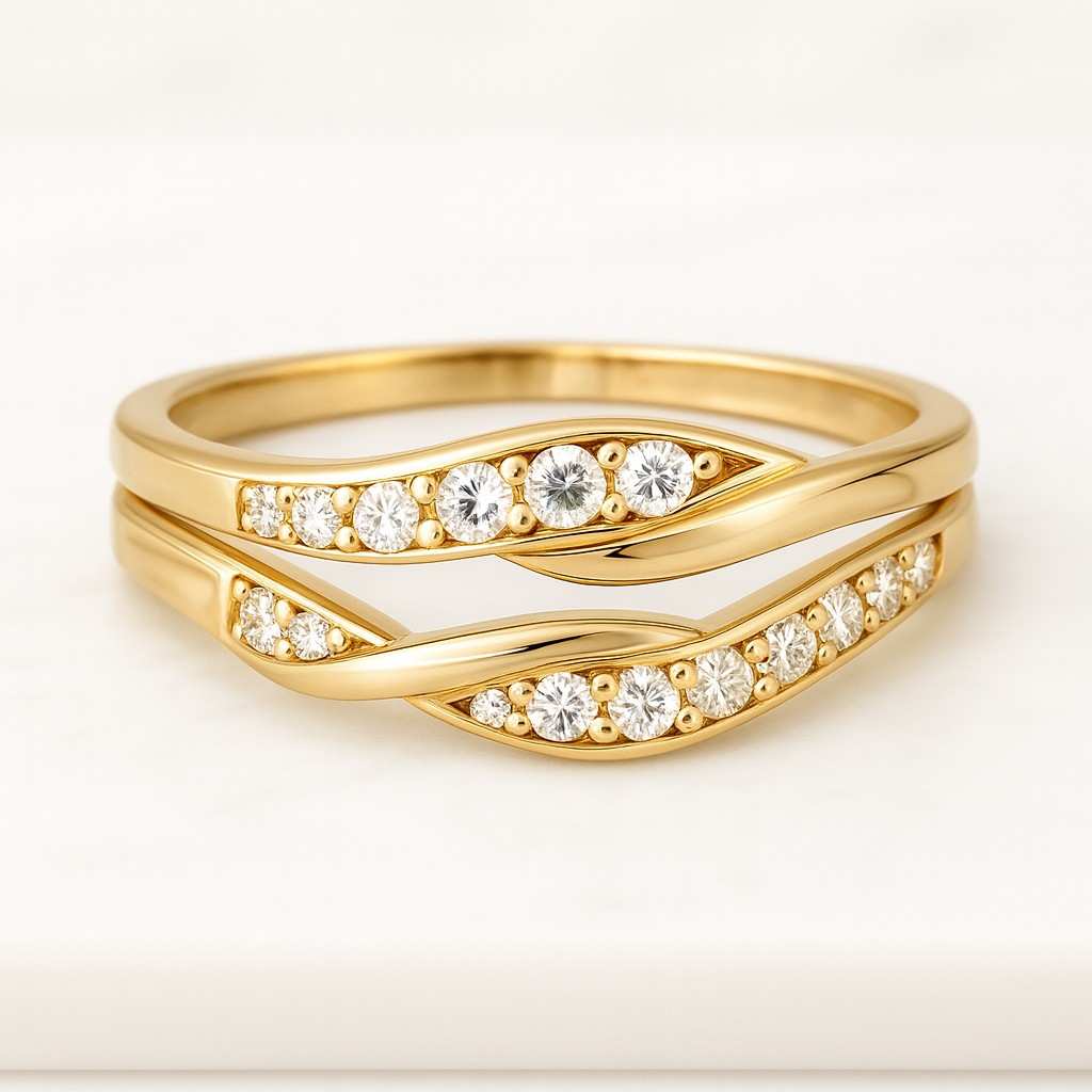 Cadillac Lab Grown Diamond Wedding Band Open wedding Band For Engagement Ring Stackable Open Gap Ring Open Cuff Band Minimalist Open Band