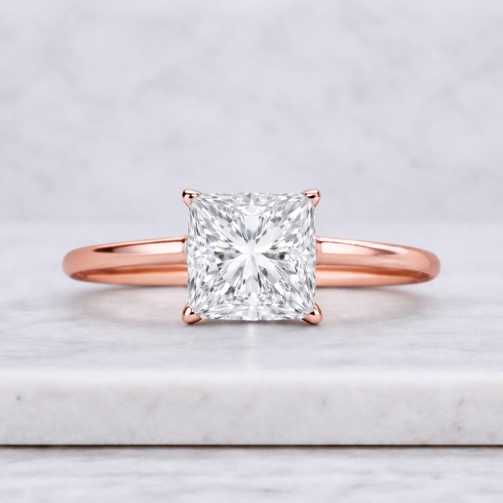 Lab Grown Diamond Wedding Ring Gift For Her