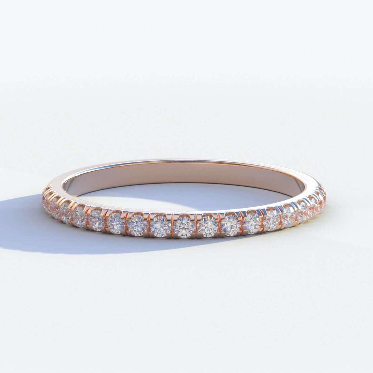 Lab Grown Half Eternity Band