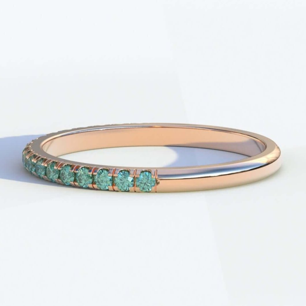 Lab Grown Half Eternity Band
