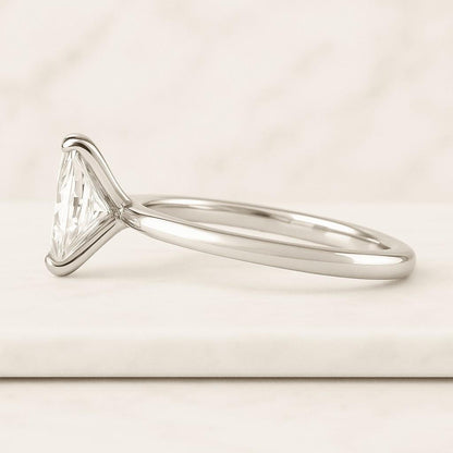 Radiant Cut Lab Grown Diamond Solitaire Engagement Ring For Her