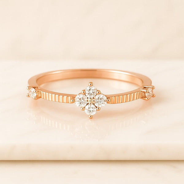 Lab Grown Round Cut Diamond Engagement Ring IGI Certified 14K Solid White Gold Proposal Ring for Her Round Cut Diamond Anniversary Ring Genuine Lab Grown Diamond Ring