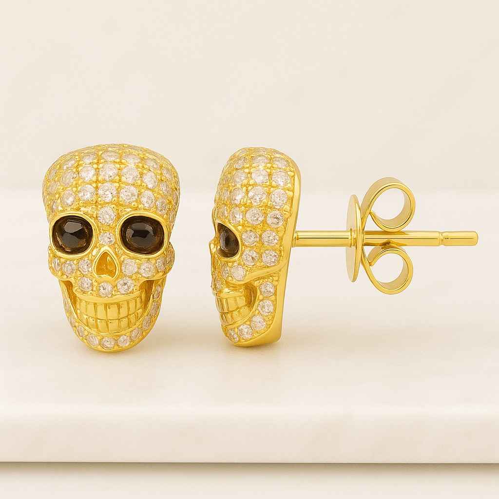 Lab Grown Round Cut Diamond Stud Earrings  14k Gold Diamond Stud Earrings