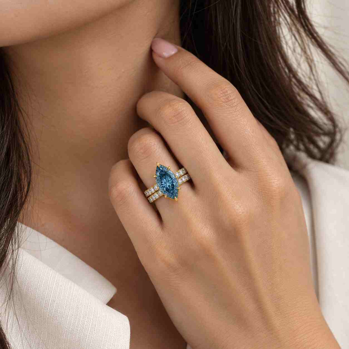 Lab Grown Round Diamond Solitaire Ring, 14K Gold Bypass Engagement Ring, Twisted Vine Wedding Ring, Unique Curved Band Gift for Her
