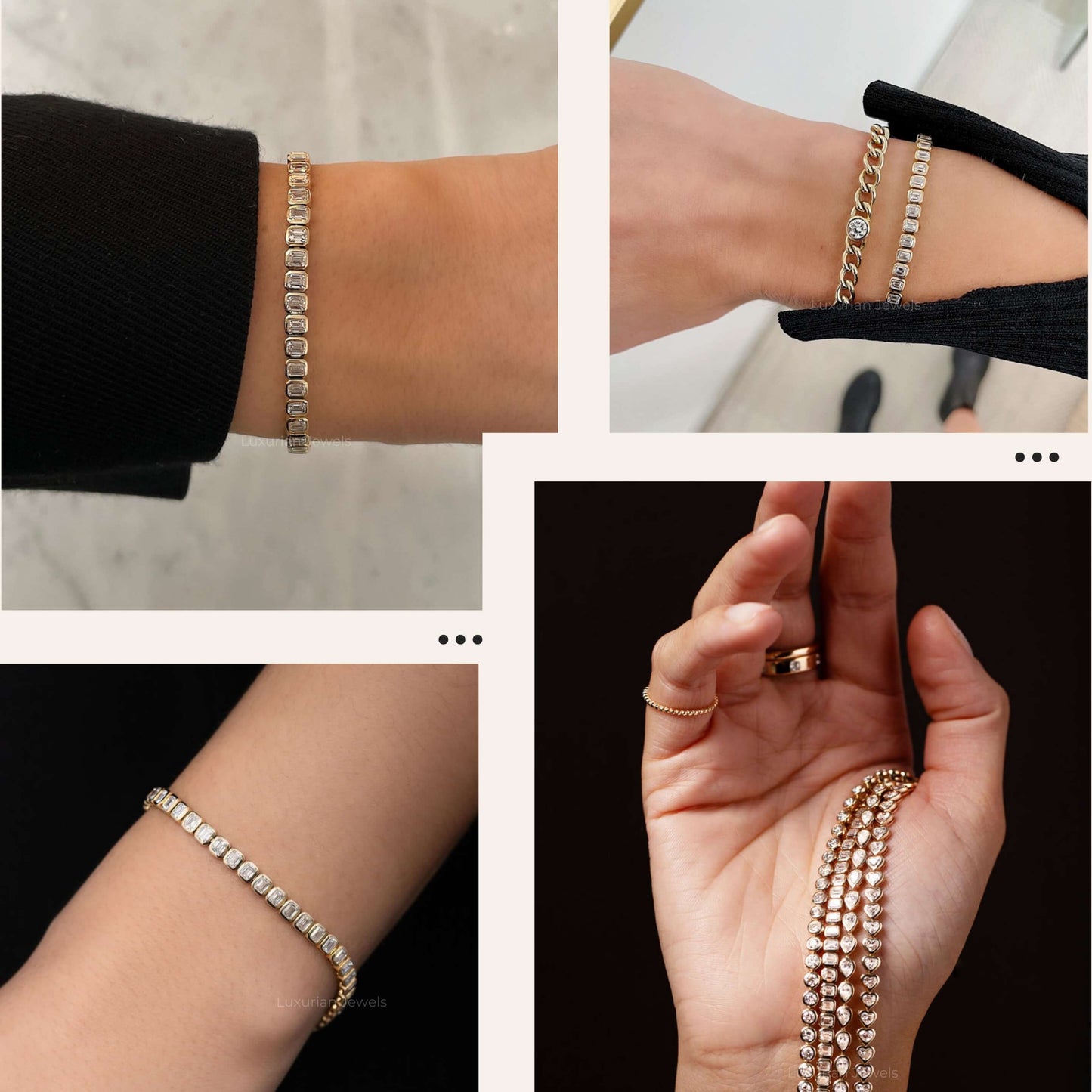 Lab Grown Tennis Bracelet, Dainty Bracelet