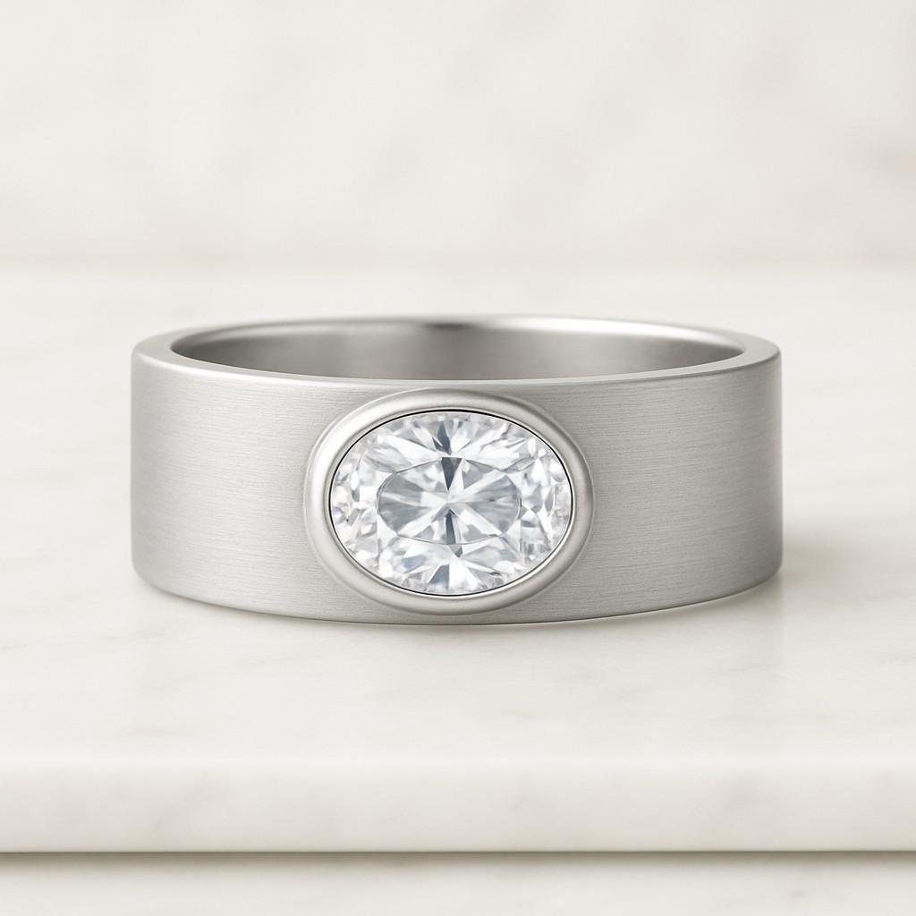 Lab Moissanite Diamond Cluster Ring Round Cut Diamond Wedding Ring Gorgeous Anniversary Ring for Women Unique Bridal Jewelry