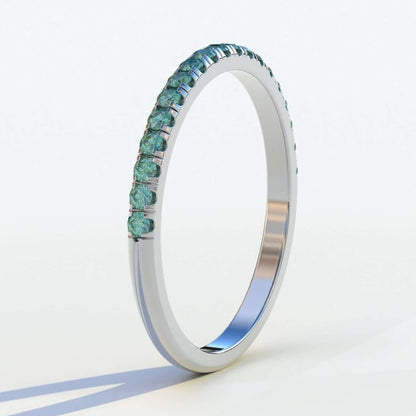 Large Round Brilliant Cut Diamond Band