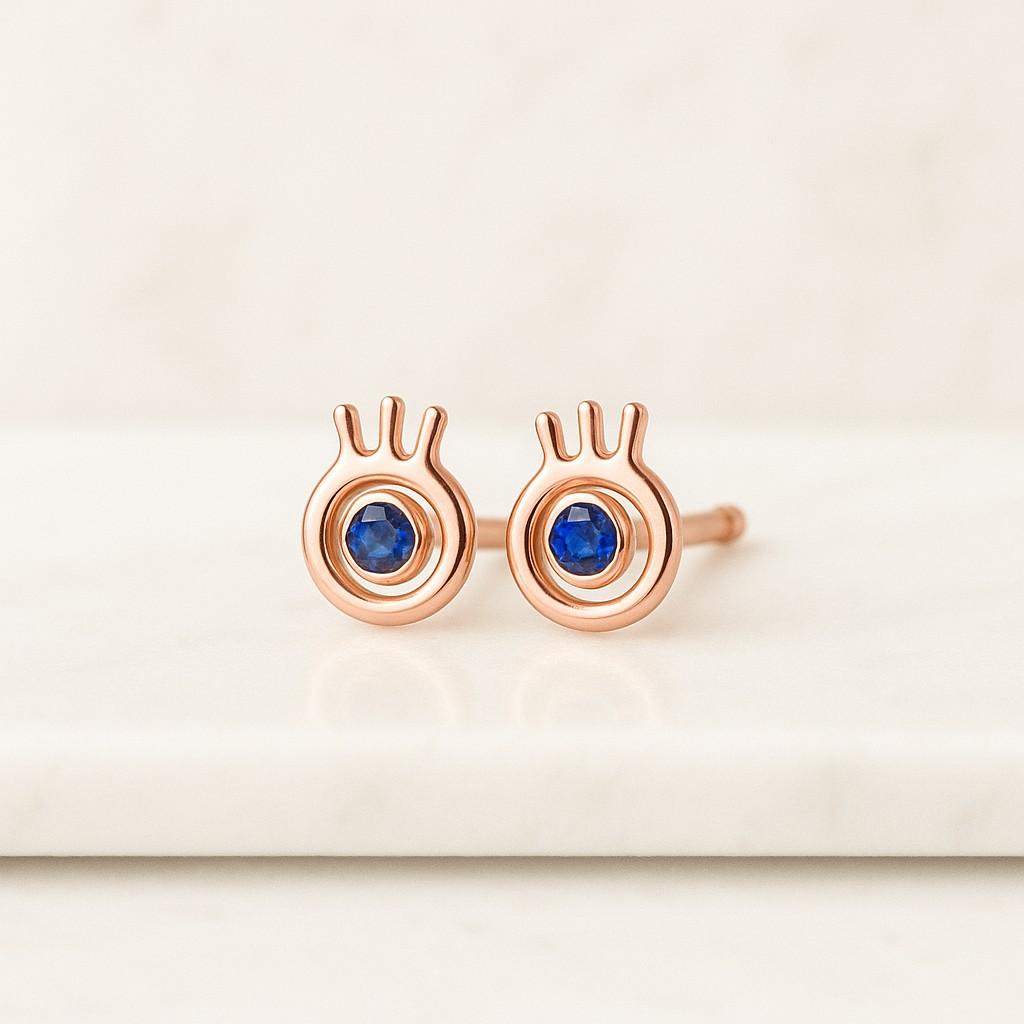 Lightweight Mini Round Cut Earrings Wedding Anniversary Gift for Her