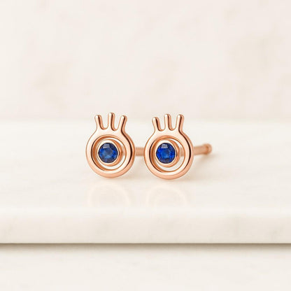 Lightweight Mini Round Cut Earrings Wedding Anniversary Gift for Her