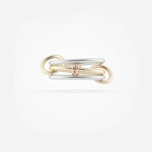 Linked bands ring Jointly interlocking ring