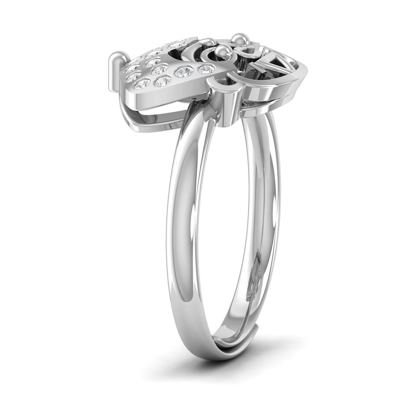 Little Chota Bheem-Inspired Round Cut Diamond Ring for Kids