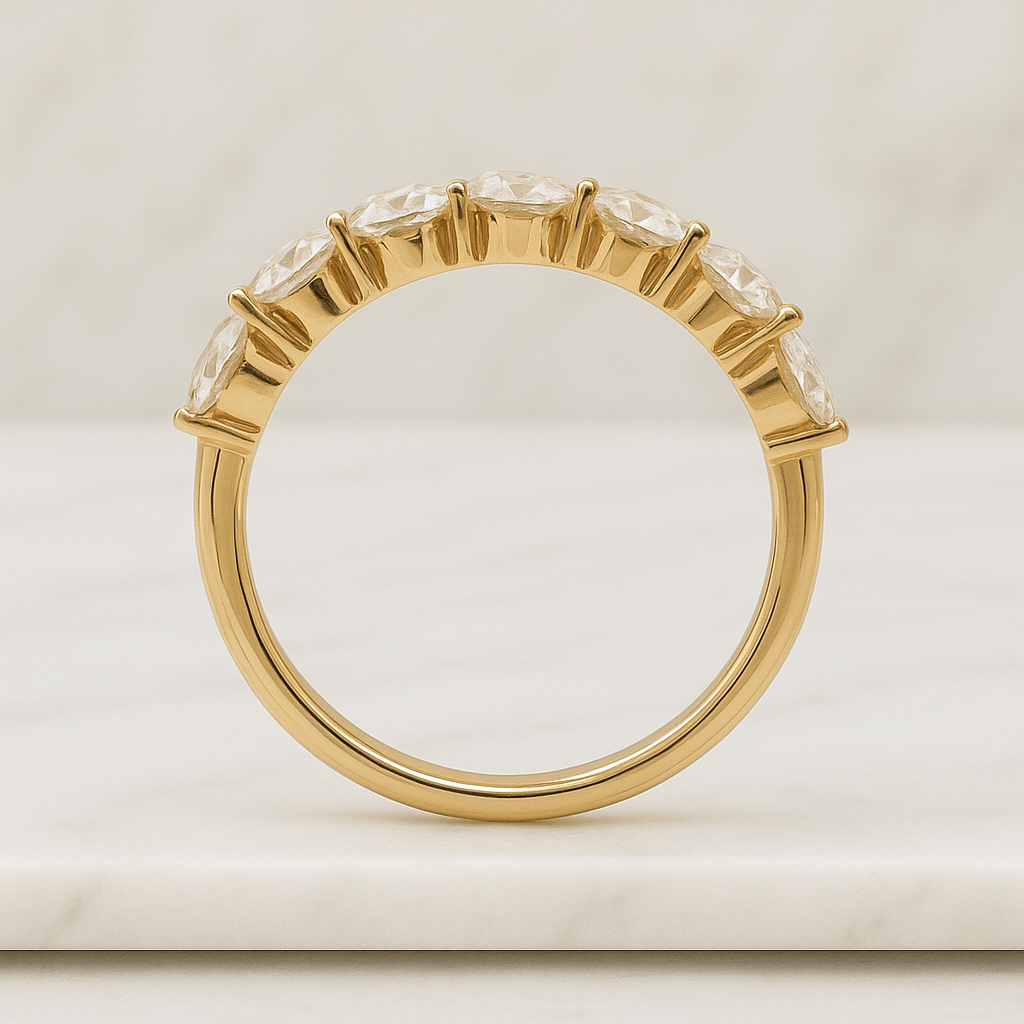 Yellow Gold Flower Engagement Ring