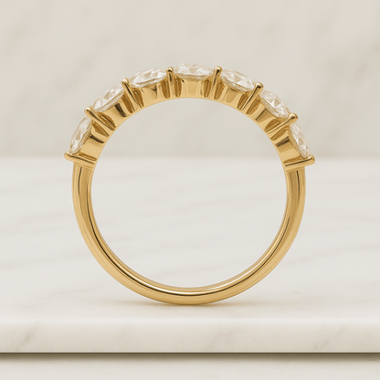 Yellow Gold Flower Engagement Ring