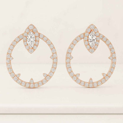 Marquise Diamond Drop Earrings by Caitlyn Minimalist • Dainty Dangle Earrings • Elegant Wedding Jewelry • Perfect Birthday Gift • ER343