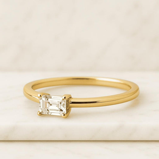 Small Solitaire Diamond Ring