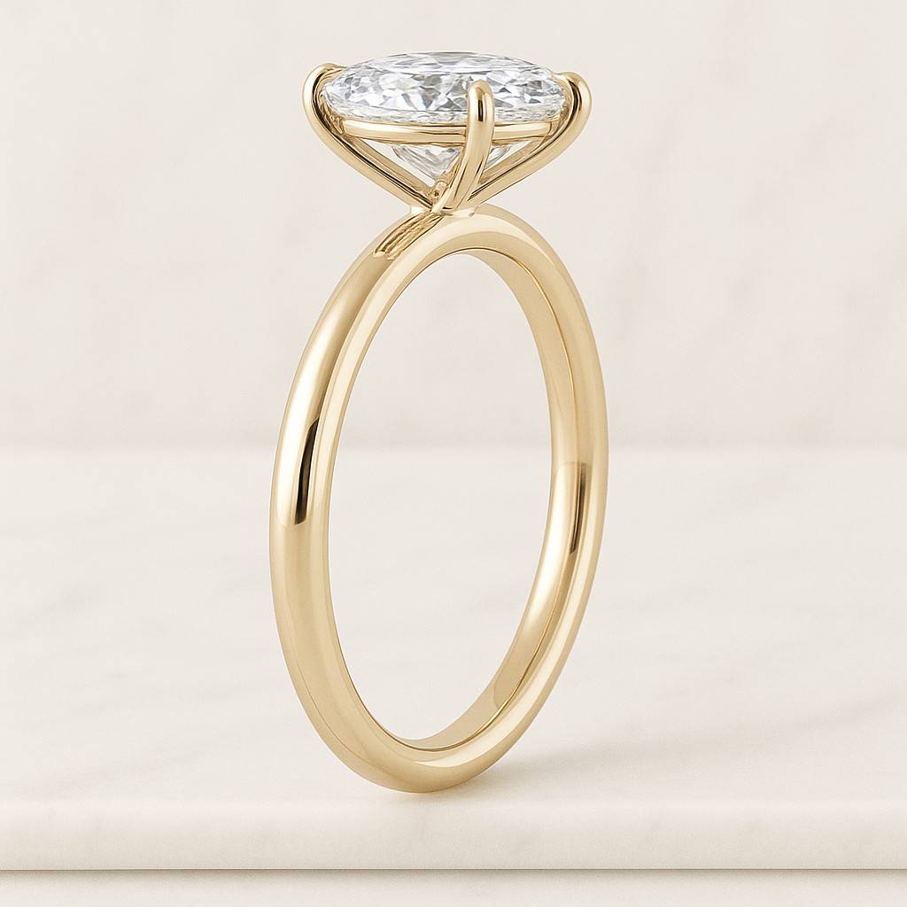 Genuine Lab Grown Diamond Wedding Ring