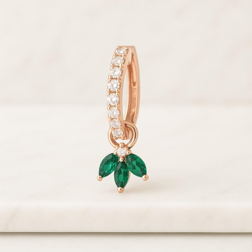 Dainty Emerald Earrings Emerald Studs